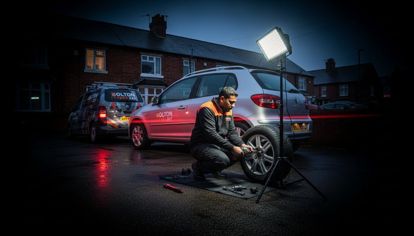 Affordable Budget Tyres Fitted at Home in Bolton: 24/7 Mobile Service