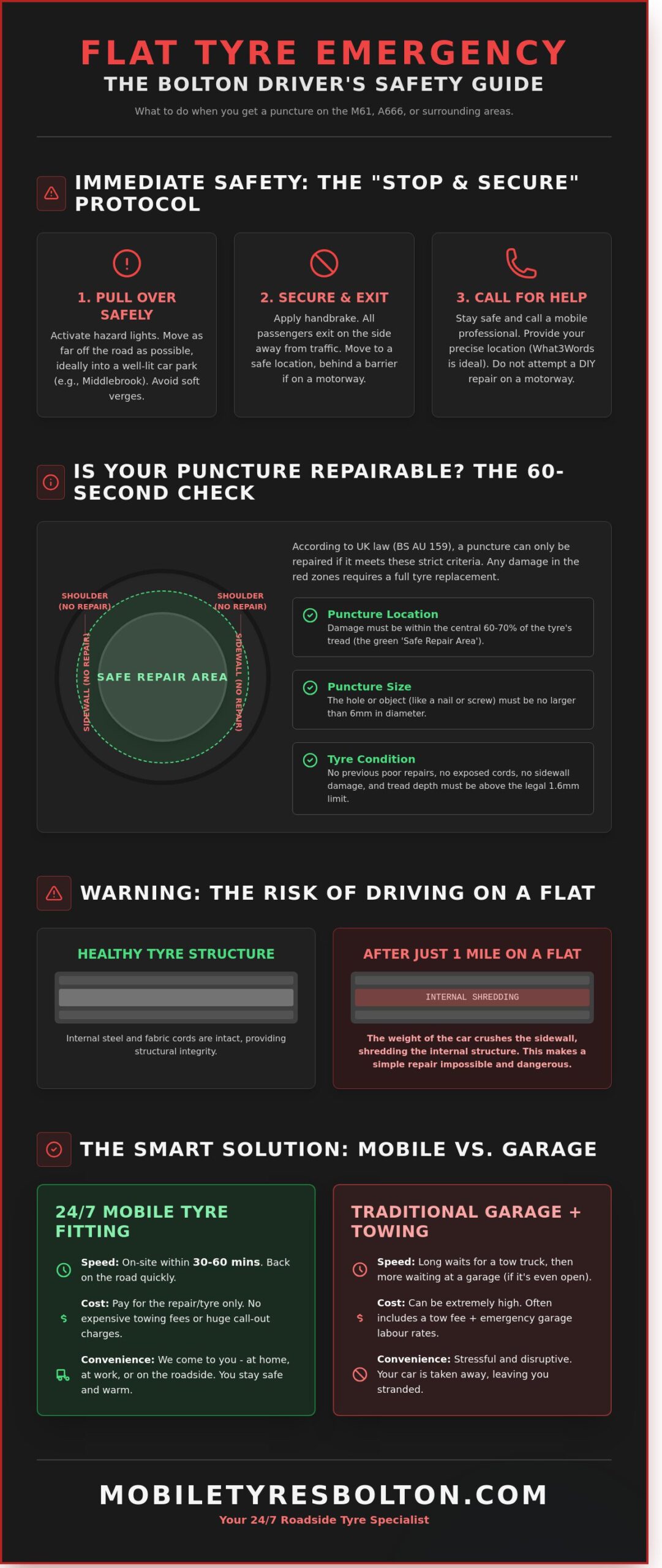 Emergency Flat Tyre Repair in Bolton: Your 2026 Roadside Safety Checklist