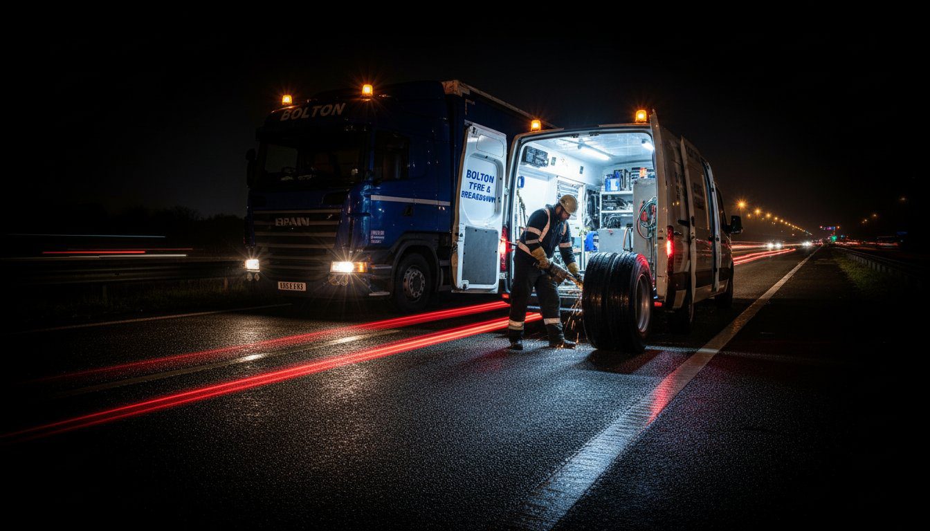 Commercial Tyre Services Bolton: 24/7 Mobile Support for HGVs and Fleets